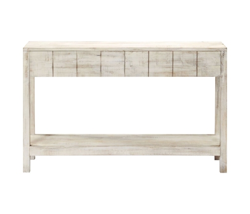 Mesa consola de madera maciza de mango 120x35x75 cm