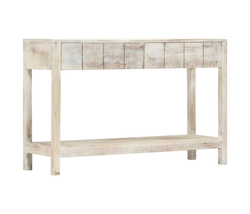 Mesa consola de madera maciza de mango 120x35x75 cm