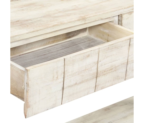 Mesa consola de madera maciza de mango 120x35x75 cm