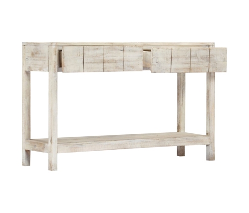 Mesa consola de madera maciza de mango 120x35x75 cm