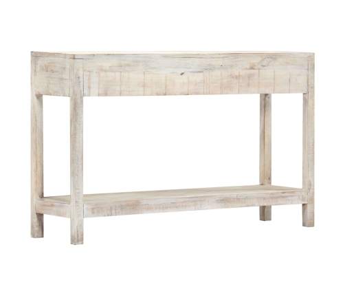 Mesa consola de madera maciza de mango 120x35x75 cm