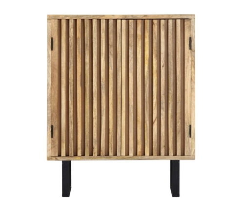 Aparador de madera maciza de mango 60x35x75 cm