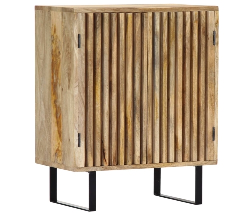 Aparador de madera maciza de mango 60x35x75 cm