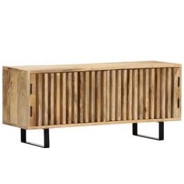 Mueble para TV madera maciza de mango 90x30x40 cm