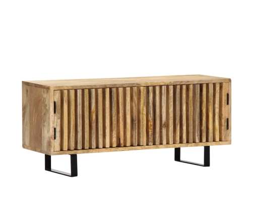 Mueble para TV madera maciza de mango 90x30x40 cm