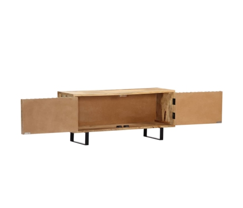 Mueble para TV madera maciza de mango 90x30x40 cm