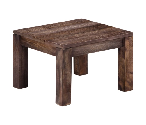 Mesa de centro madera maciza de mango 50x50x35 cm