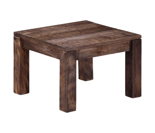 Mesa de centro madera maciza de mango 50x50x35 cm