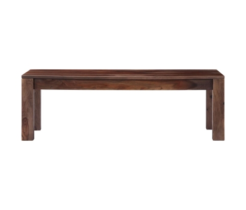 Mesa de centro madera maciza gris 110x50x35 cm