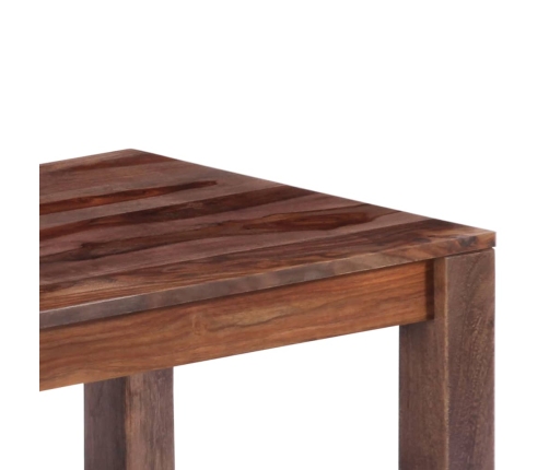 Mesa de centro madera maciza gris 110x50x35 cm