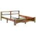 vidaXL Estructura de cama de madera maciza reciclada 180x200 cm