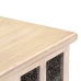 Caja de almacenaje madera maciza de acacia 110x40x45 cm blanco