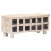 Caja de almacenaje madera maciza de acacia 110x40x45 cm blanco