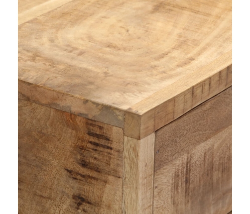 Aparador de madera maciza de mango 140x35x75 cm