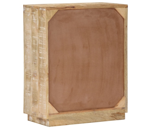 Aparador de madera maciza de mango 60x30x75 cm