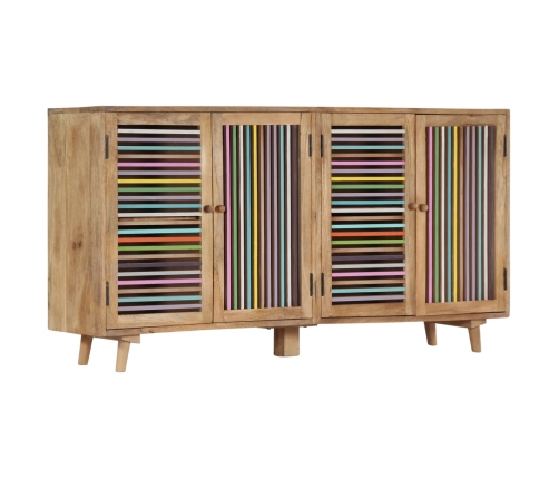 Aparador de madera maciza de mango 150x30x75 cm