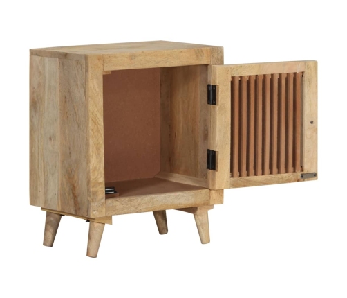 Mesita de noche de madera maciza de mango 40x30x50 cm