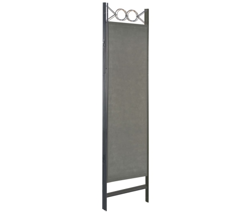 Biombo divisor de 4 paneles gris antracita 160x180 cm