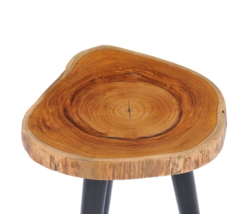 vidaXL Mesa de centro de madera maciza de teca 40x45 cm