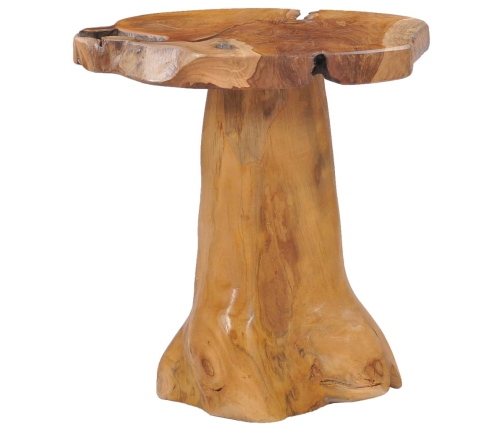 vidaXL Mesa de centro de madera maciza de teca 40x40 cm