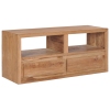 Mueble de TV madera maciza de teca 90x30x40 cm