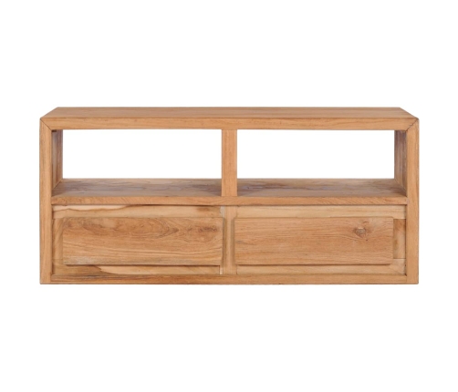 Mueble de TV madera maciza de teca 90x30x40 cm