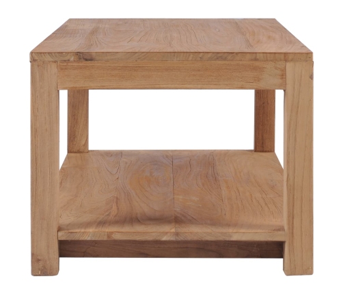 Mesa de centro de madera maciza de teca 100x50x40 cm