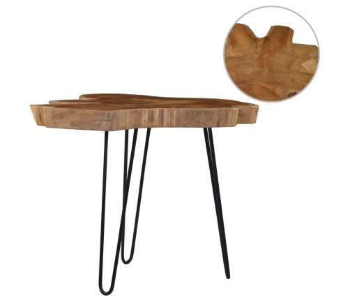 Mesa de centro de madera de teca (60-70)x45 cm