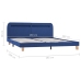 vidaXL Estructura de cama con LED tela azul 180x200 cm