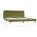 vidaXL Estructura de cama con LED tela verde 160x200 cm