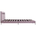 vidaXL Estructura de cama con LED tela rosa 180x200 cm