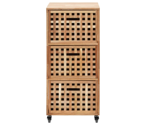 Mueble de baño madera maciza de nogal 41x41x91 cm