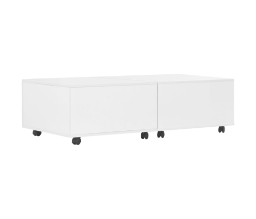 vidaXL Mesa de centro blanco brillo 120x60x35 cm