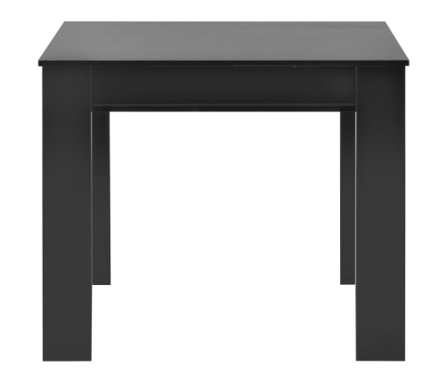 Mesa de comedor extensible negro brillante 175x90x75 cm