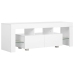 Mueble para TV con luces LED blanco brillante 130x35x45 cm