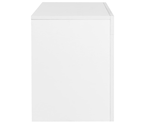 Mueble para TV con luces LED blanco brillante 130x35x45 cm