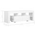 Mueble para TV con luces LED blanco brillante 130x35x45 cm