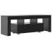 Mueble de TV con luces LED negro brillante 130x35x45 cm