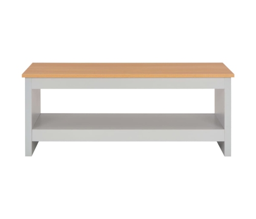 Mesa de centro gris 105x47x42 cm