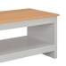 Mesa de centro gris 105x47x42 cm