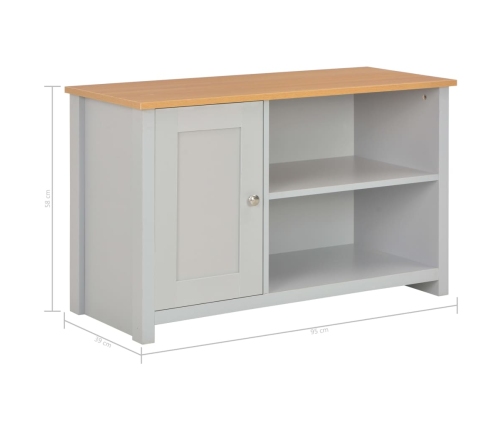 Mueble para el televisor gris 95x39x58 cm