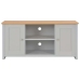 Mueble de TV gris 120x39x58 cm