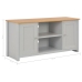 Mueble de TV gris 120x39x58 cm