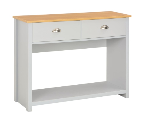 Mesa consola gris 97x35x76 cm