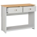 Mesa consola gris 97x35x76 cm