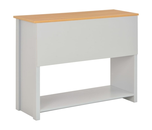 Mesa consola gris 97x35x76 cm