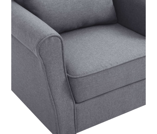 Sillón de tela gris oscuro