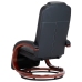 Sillón reclinable para TV de cuero sintético negro