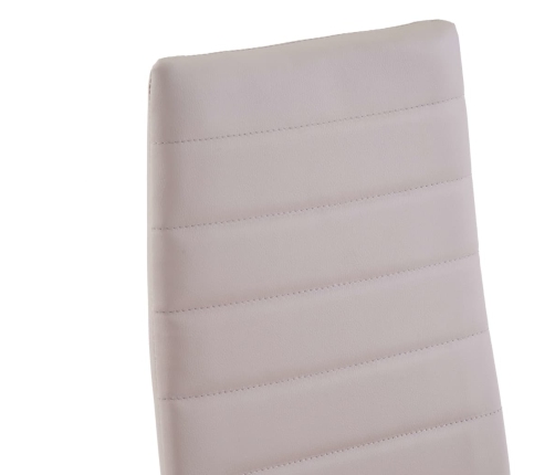 Conjunto de mesa y sillas de comedor 7 piezas color capuchino