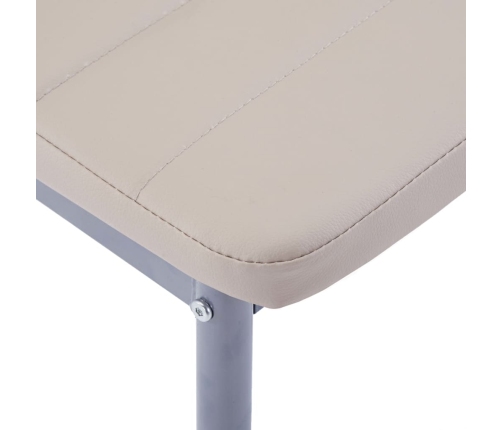 Conjunto de mesa y sillas de comedor 7 piezas color capuchino